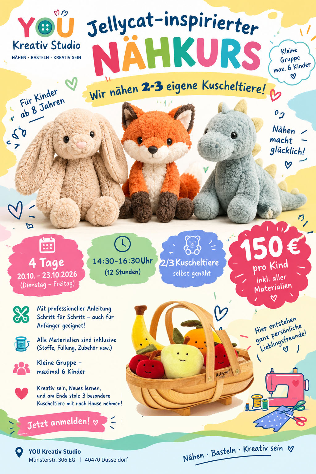 jellycatworkshop德文海报nachmittag